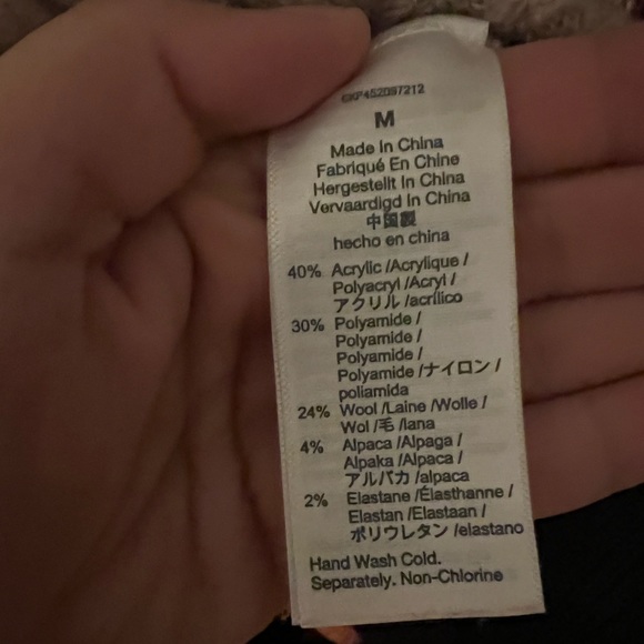 Madewell quarter zip dusty pink sweater - Picture 4 of 5